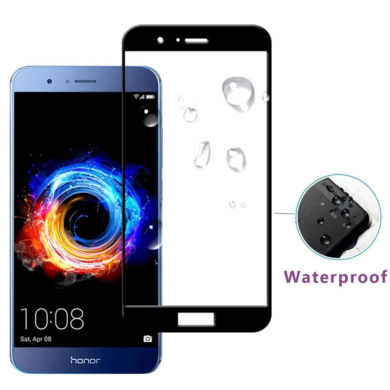 Полное покрытие Защитное стекло для Huawei Honor 8 Lite защита экрана Huavei Honer 8A 8C 8X Max Pro