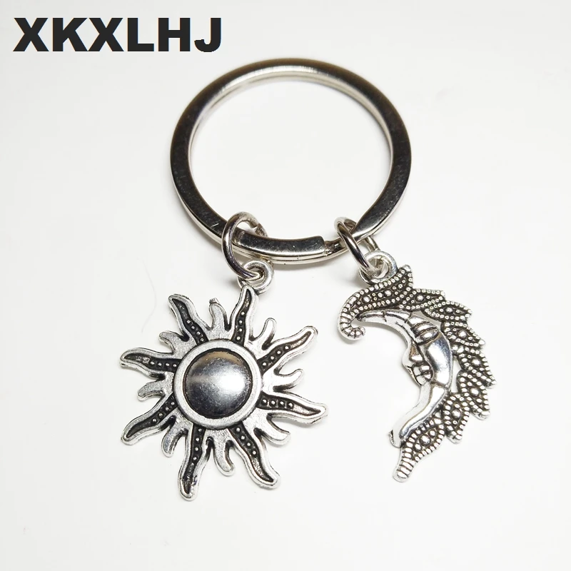 XKXLHJ 2018 новые модные ювелирные изделия брелок солнце и луна Ювелирные колдовские