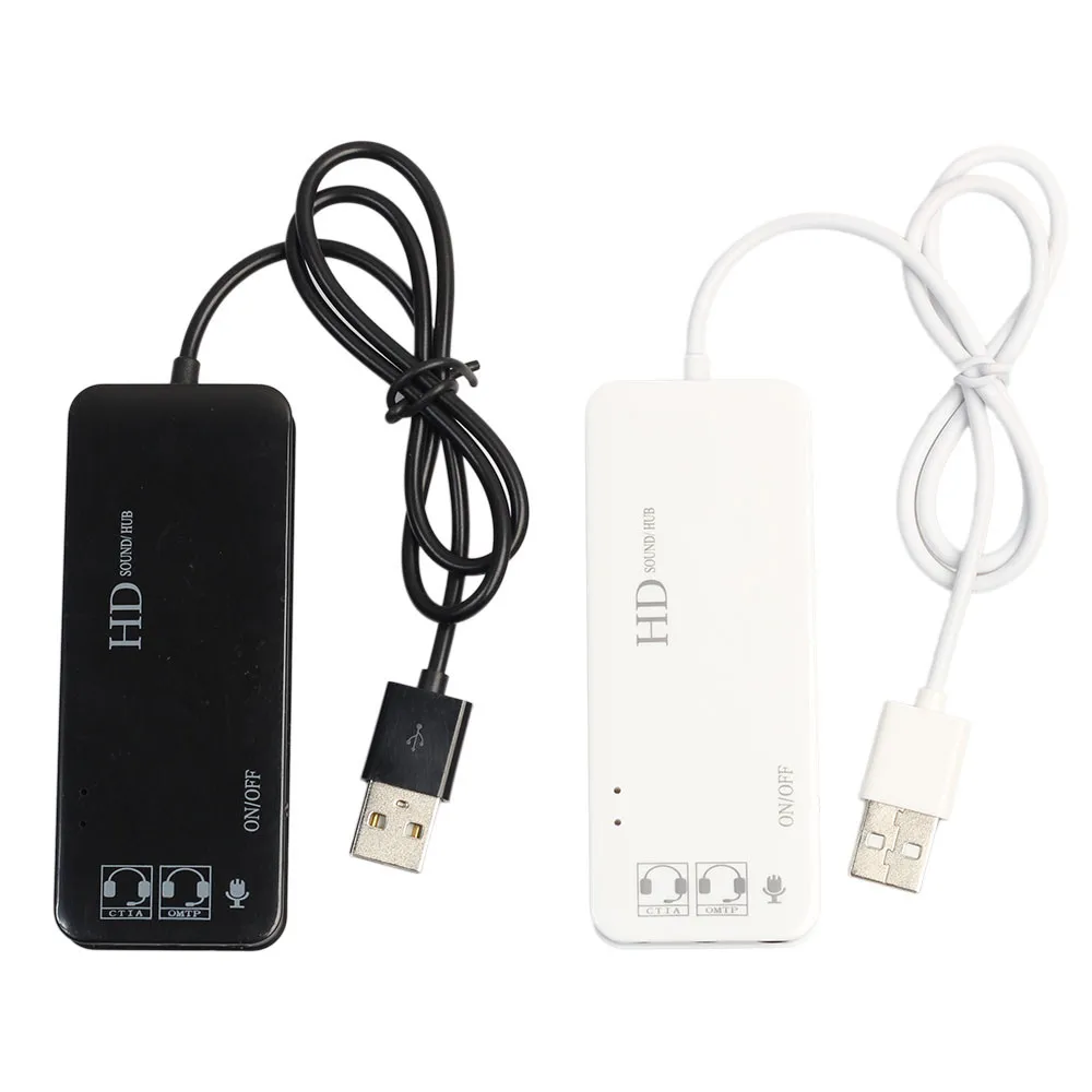 USB концентратор стерео DJ внешняя звуковая карта гарнитура микрофон адаптер для