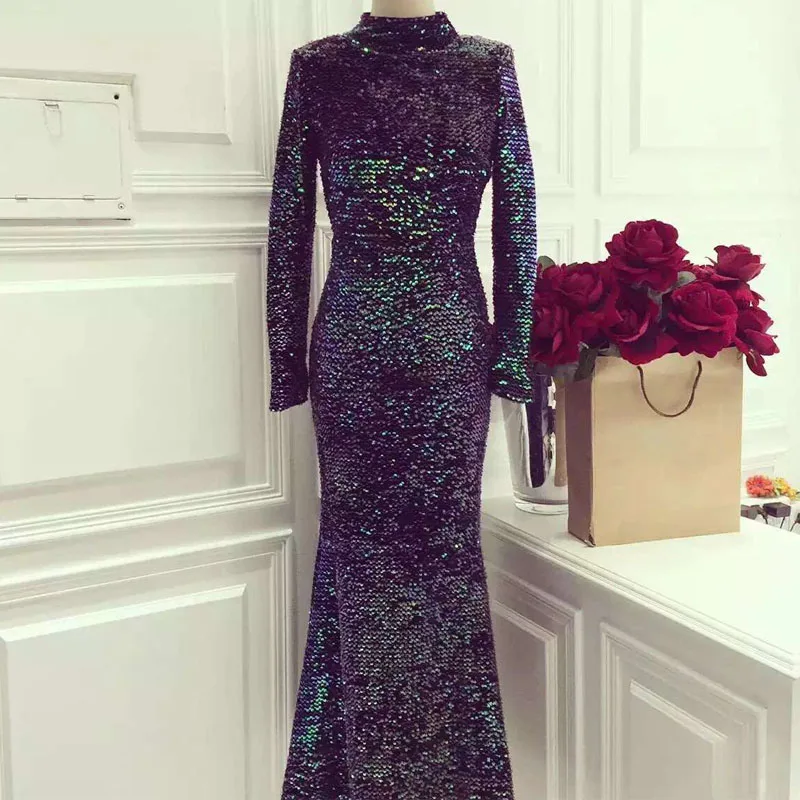 Женские платья с блестками и открытой спиной GETSRING облегающее длинное платье