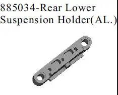 

Hsp гоночный Радиоуправляемый автомобиль, игрушечные аксессуары, задний кронштейн для автомобиля nitro rc hsp 94885-885034