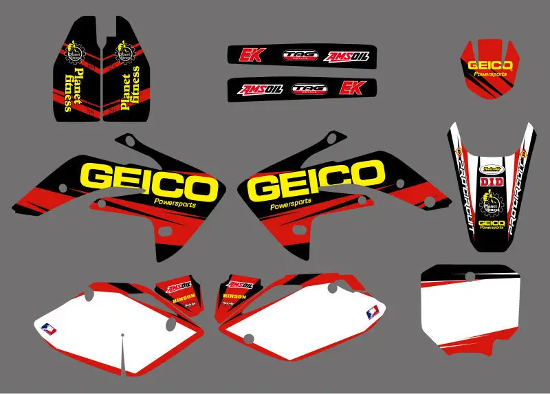 Графические и Фоновые наклейки наборы наклеек для Honda CRF150R с жидким охлаждением