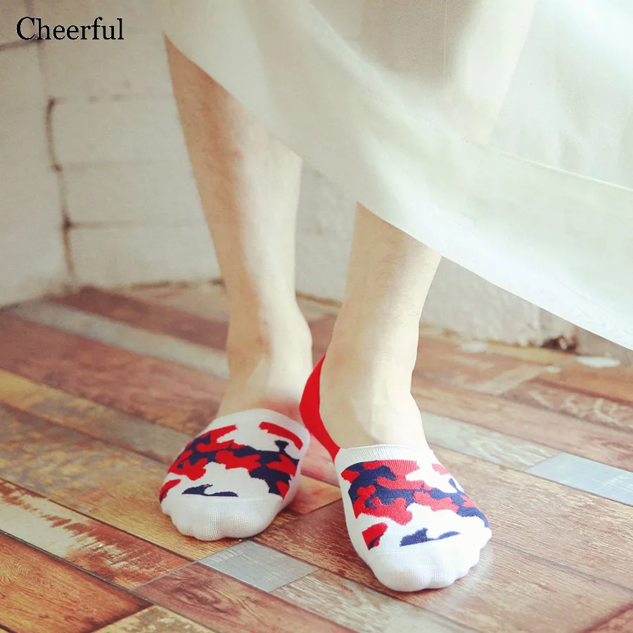 2019 Модные мужские невидимые носки повседневные впитывающие пот