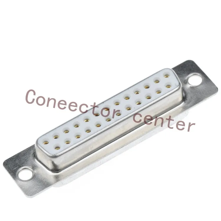 

High Quality D-SUB DB Connector 25PIN 2-ROWS Famale solid Pin Full Gold flash