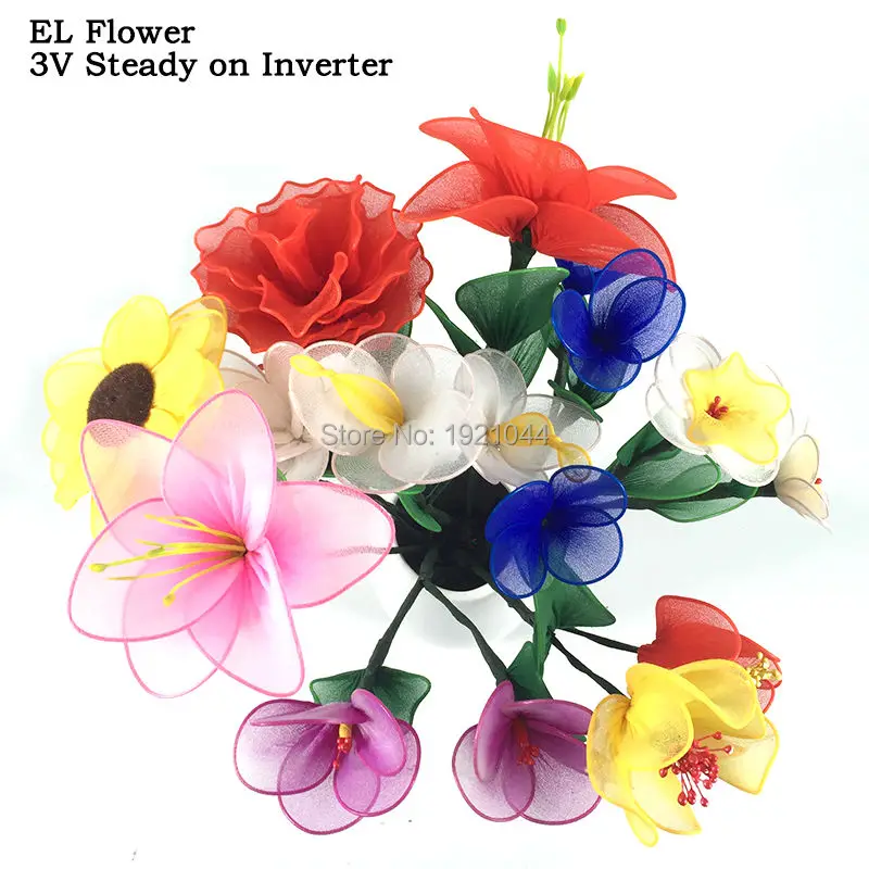 Новый дизайн мигающий светодиодный экран с цветочным принтом розы световой