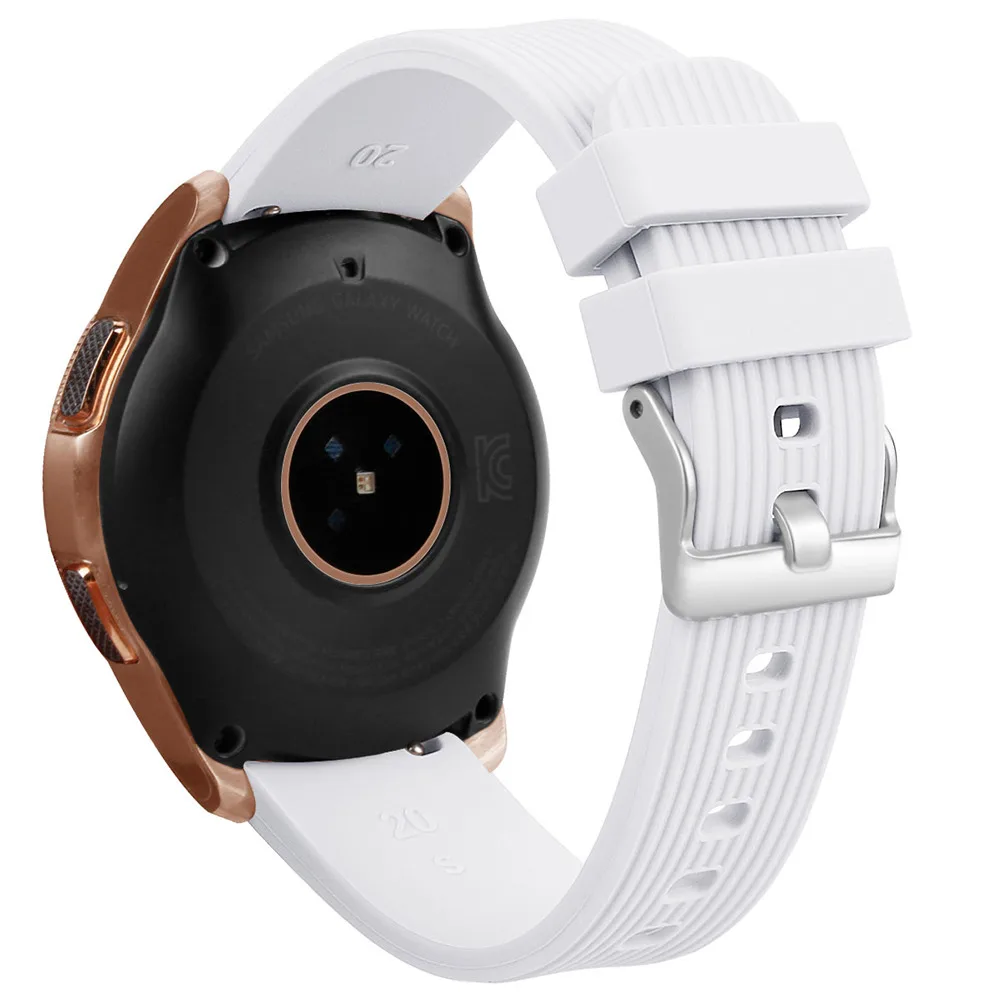 20 мм спортивный силиконовый ремешок для samsung Galaxy Watch SM-R810 42 мм& gear 2 спортивный ремешок для Huami Amazfit Bip/Amazfit 2 Смарт-часы