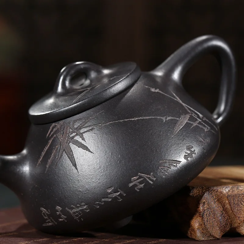 Чайник чайный набор подарок на заказ разделенный рудой черная звезда песок сын