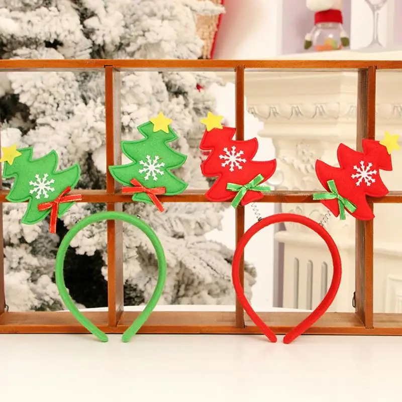 Повязка на голову с рождественской елкой для взрослых и детей вечерние