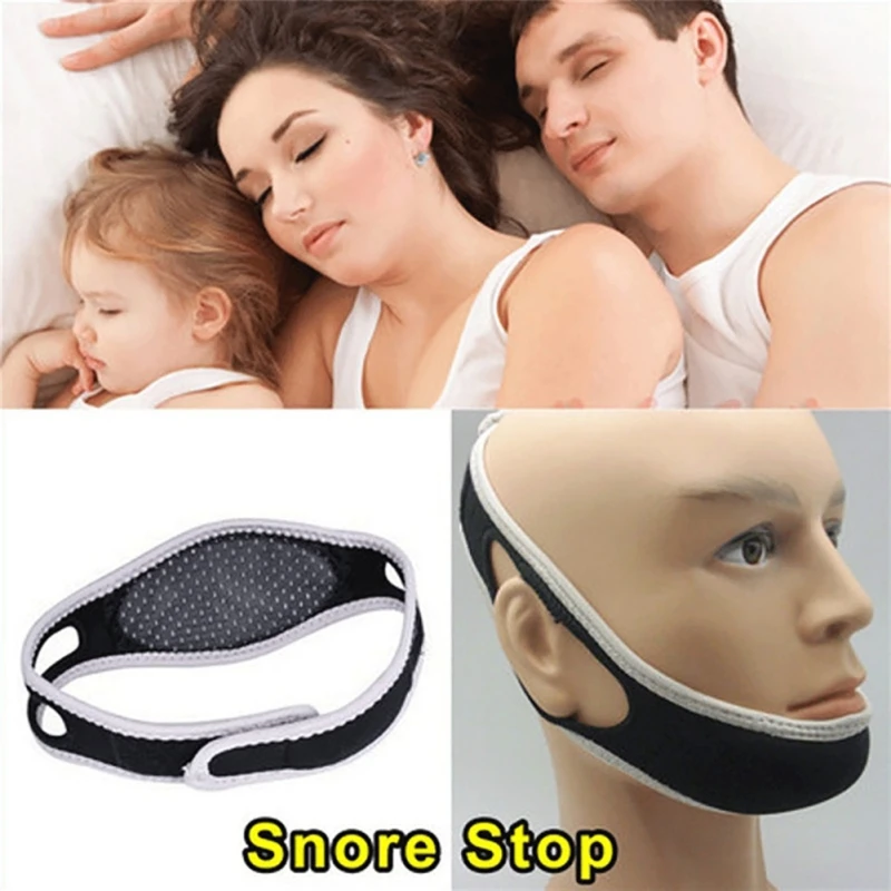 1 шт. стоппер против храпа пояс для защиты подбородка от апноэ поддержка сна