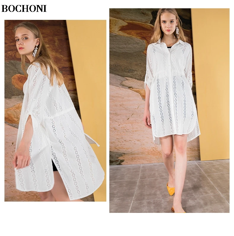 2018 Bochoni Новый Трикотажный кардиган Для женщин вырез куртка | Женская одежда