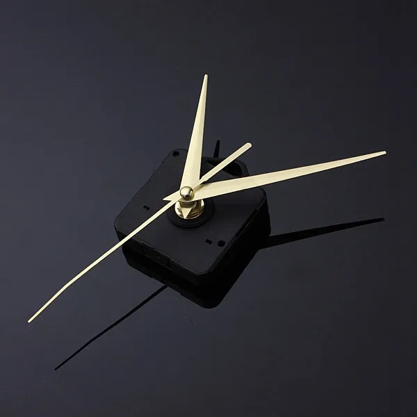 Новые золотые руки DIY Кварцевые черные настенные часы механизм ремонт деталей