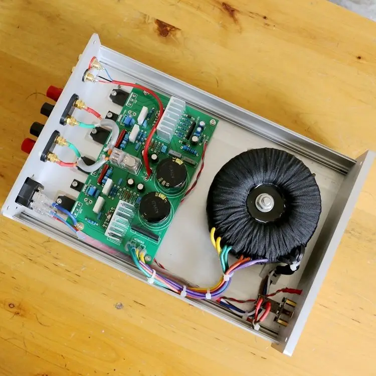 Готовый U1 HIFI стерео аудио усилитель мощности на NJW0281G/ NJW0302G (100 Вт + 100 Вт)|audio power