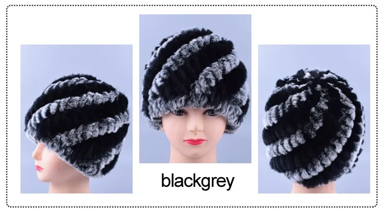Подлинная Рекс Меха Pom poms Снежная Шапка Зимние Шапки для Девочек Шапка Натуральный Мех Вязание Кролика Skullies Шапочки Шляпы Женщин LQ11169 Зимняя шапка из натурального меха кролика