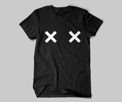 Футболка унисекс на сосок, с коротким рукавом и принтом