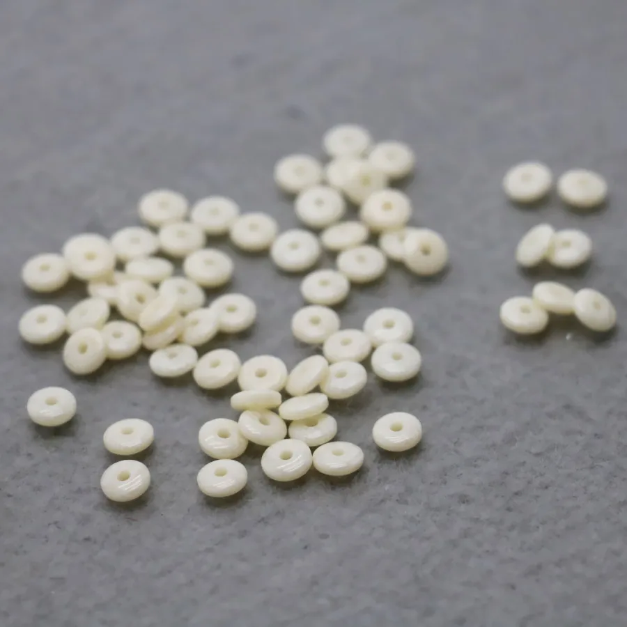 100 шт. оптовая продажа белый пчелиный воск отдельные свободные бусины фурнитура