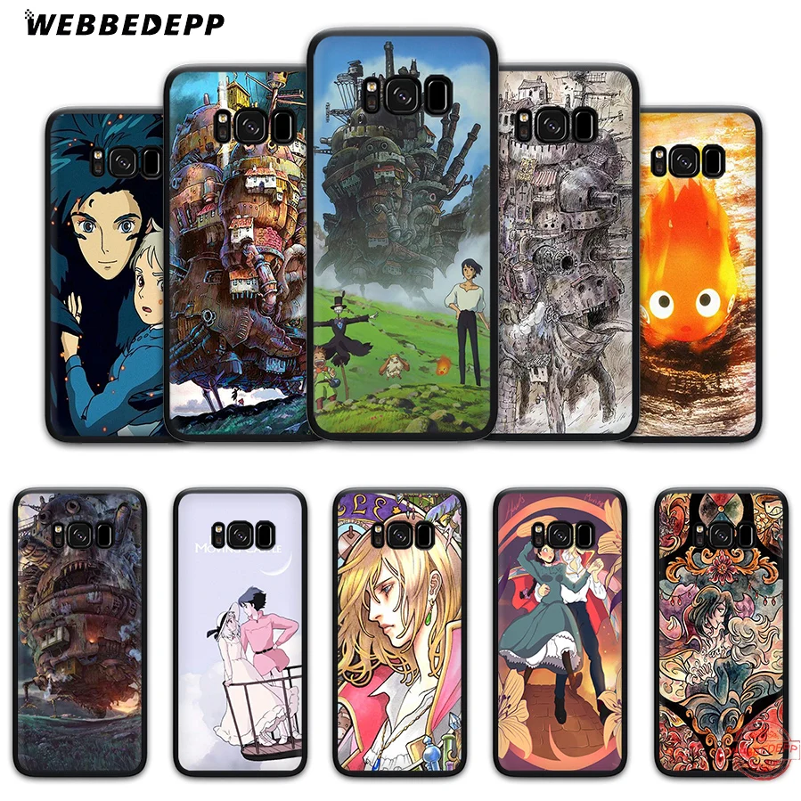Мягкий ТПУ чехол WEBBEDEPP Howl's Howls Moving Castle для Samsung A3 A5 A6 A7 A8 A9 S6 S7 Edge S8 S9 S10e J6 Note 8 9 10 Plus