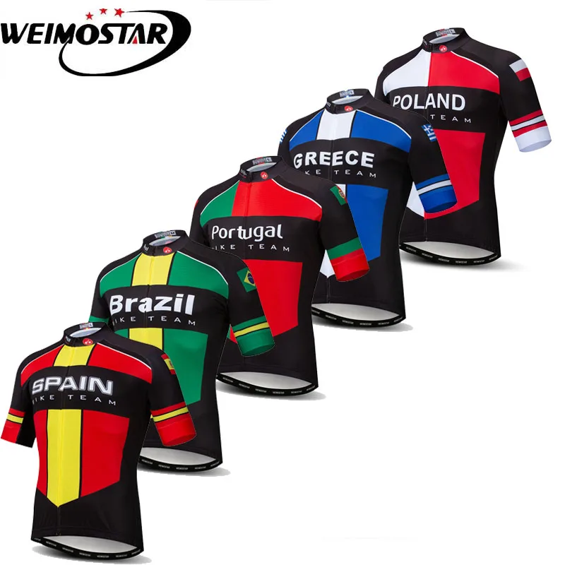 

Weimostar National Team Mens Cycling Jersey Tops 2019 Quick-Dry Maillot Ciclismo Hombre Bicycle Clothing MTB Bike Jersey