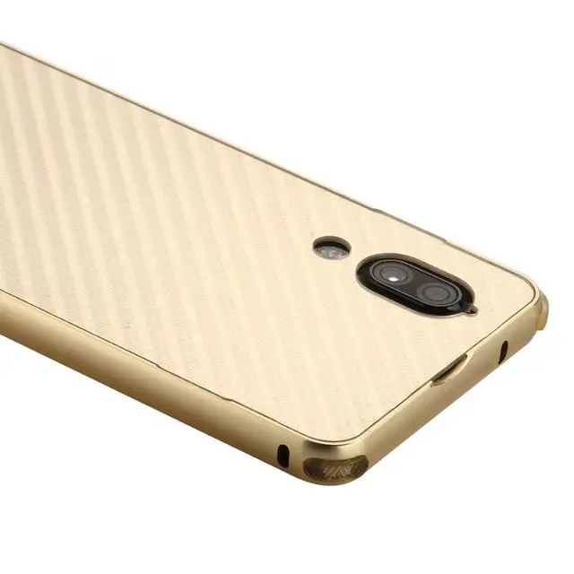 Чехол для SHARP AQUOS S2 металлический алюминиевый бампер+ матовый Гибридный чехол из углеродного волокна 2 в 1 противоударный чехол для задней панели