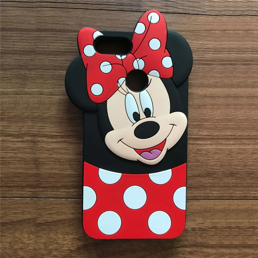 FUYUKEJI Fashion 3D Cartoon Minnie soft Silicone Phone Case for Xiaomi MI 5X ( A1) Funda A1 Cover |