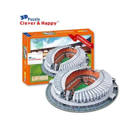 3D пазл сделай сам игрушечная Бумажная модель для строительства Китай спорт