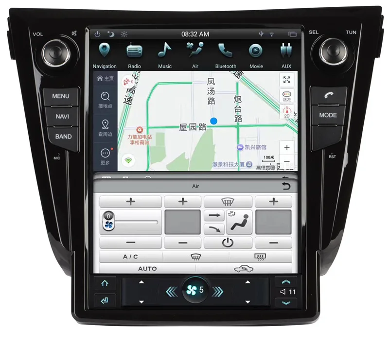 Автомагнитола Tesla с вертикальным экраном 12 1 дюйма Android 6 0 DVD GPS навигация для Nissan X
