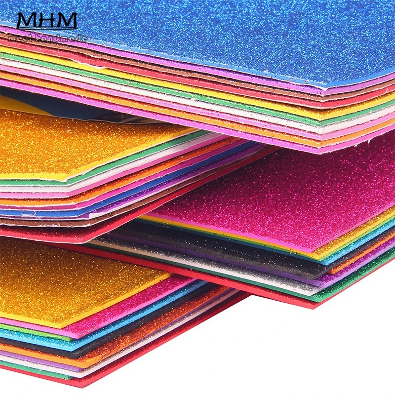 (10 шт./лот) A4 губчатая бумага блестящая золотая фольга ручная работа EVA