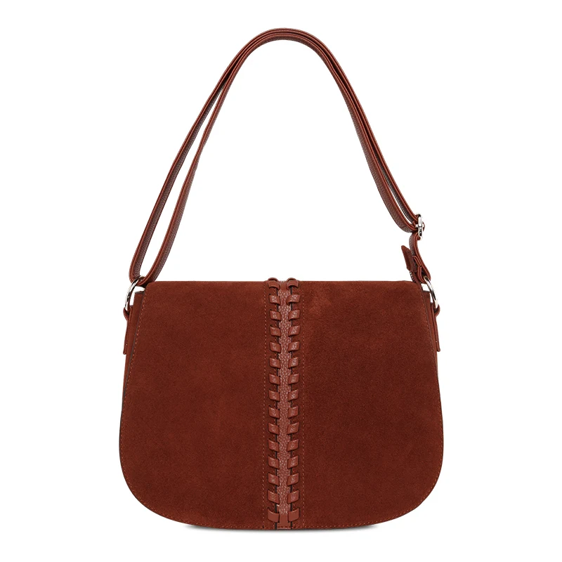 Newest Fashion Women Bag Weave Suede Leather Shoulder Bags Large Saddle Woman Designer Crossbody Bolsa Feminina Ladies | Багаж и сумки
