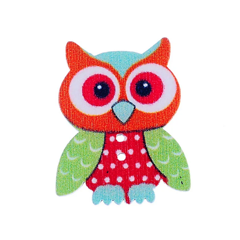 Hoomall брендовые 2 отверстия 20 шт. деревянные кнопки для шитья скрапбукинга