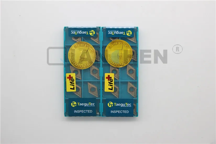

TaeguTec,10 шт./лот, инструменты для токарного станка, DCMT11T304-MT TT8115 DCMT11T304 MT TT8115, карбидная вставка, торцевая мельница, токарные инструменты, резак, инструмент для ЧПУ