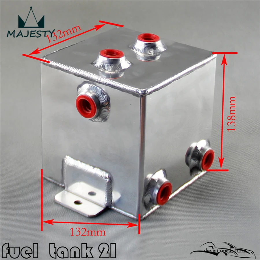 2L Универсальный алюминиевый 2 литровый вихревой горшок топливный бак из