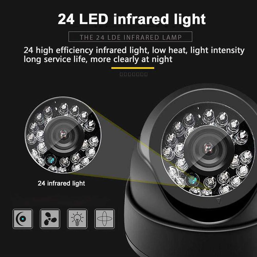 Автомобильная камера 24LED IR AHD camera ночного видения аудио HD 720 P 1080 P 1.0MP 2.0MP CCTV купольная камера с IR-Cut
