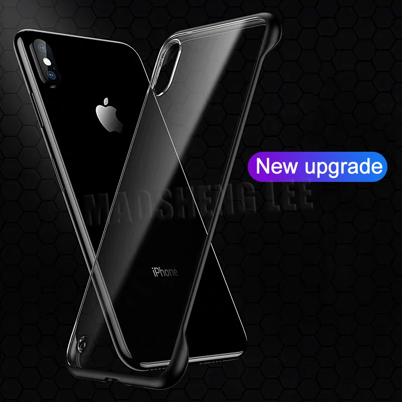 Прозрачный матовый чехол для iPhone X XS Max XR ультра-тонкий анти-падение без границы чехол для iPhone XR XS Max задняя крышка