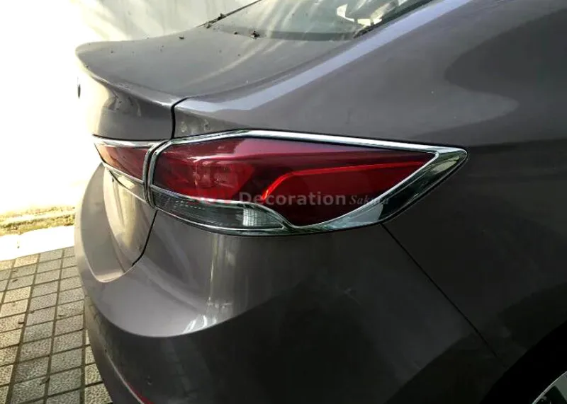Новинка! Для 6 го поколения для hyundai Elantra Avante 2016 2017 ABS хромированный задний фонарь