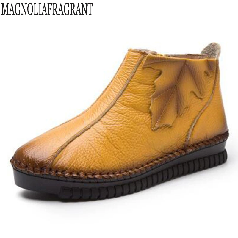 Женские ботинки женские ботильоны из 100% натуральной кожи коричневые кожаные на