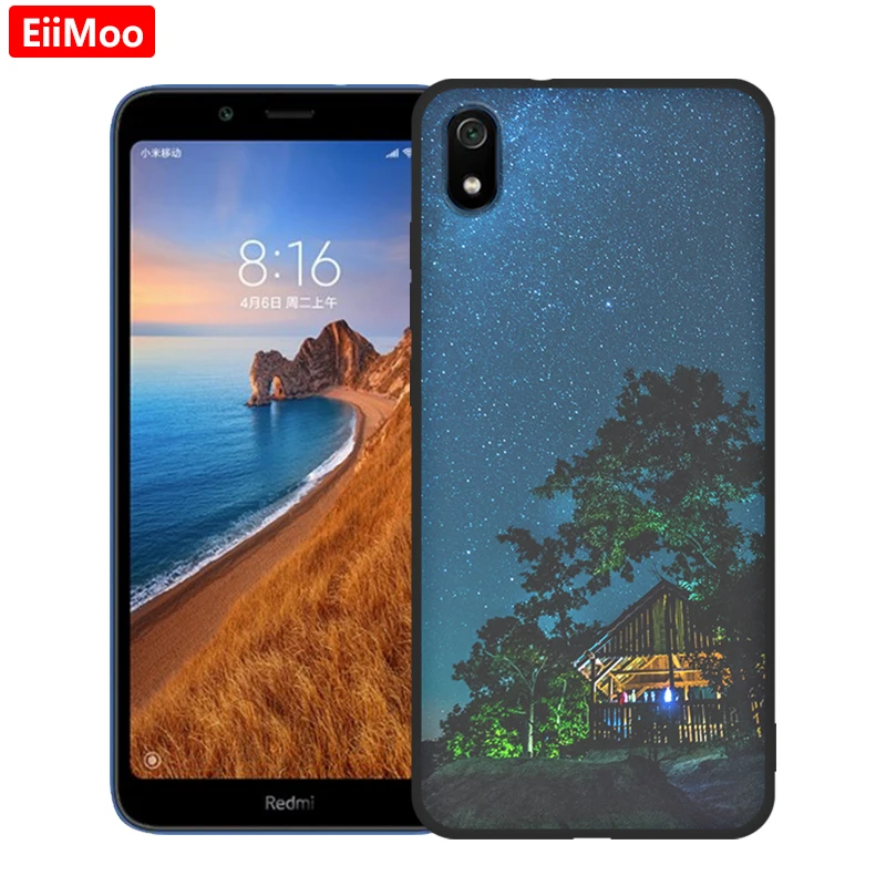 Чехол EiiMoo для телефона Xioami Redmi 7A мягкий чехол модный силиконовый с рисунком Xiaomi Etui