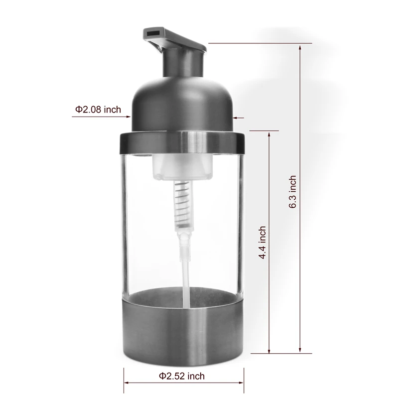 Столешница из нержавеющей стали 304 диспенсер для пены бутылка мыла (с атласной