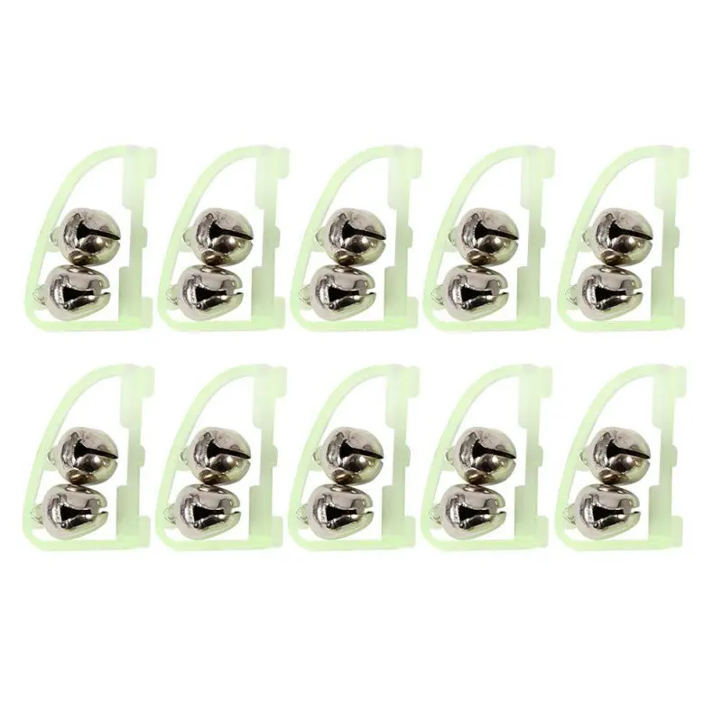 10 шт./компл. 2019 рыболовный светящийся Морской Фидер 50 мм колокольчик двойной