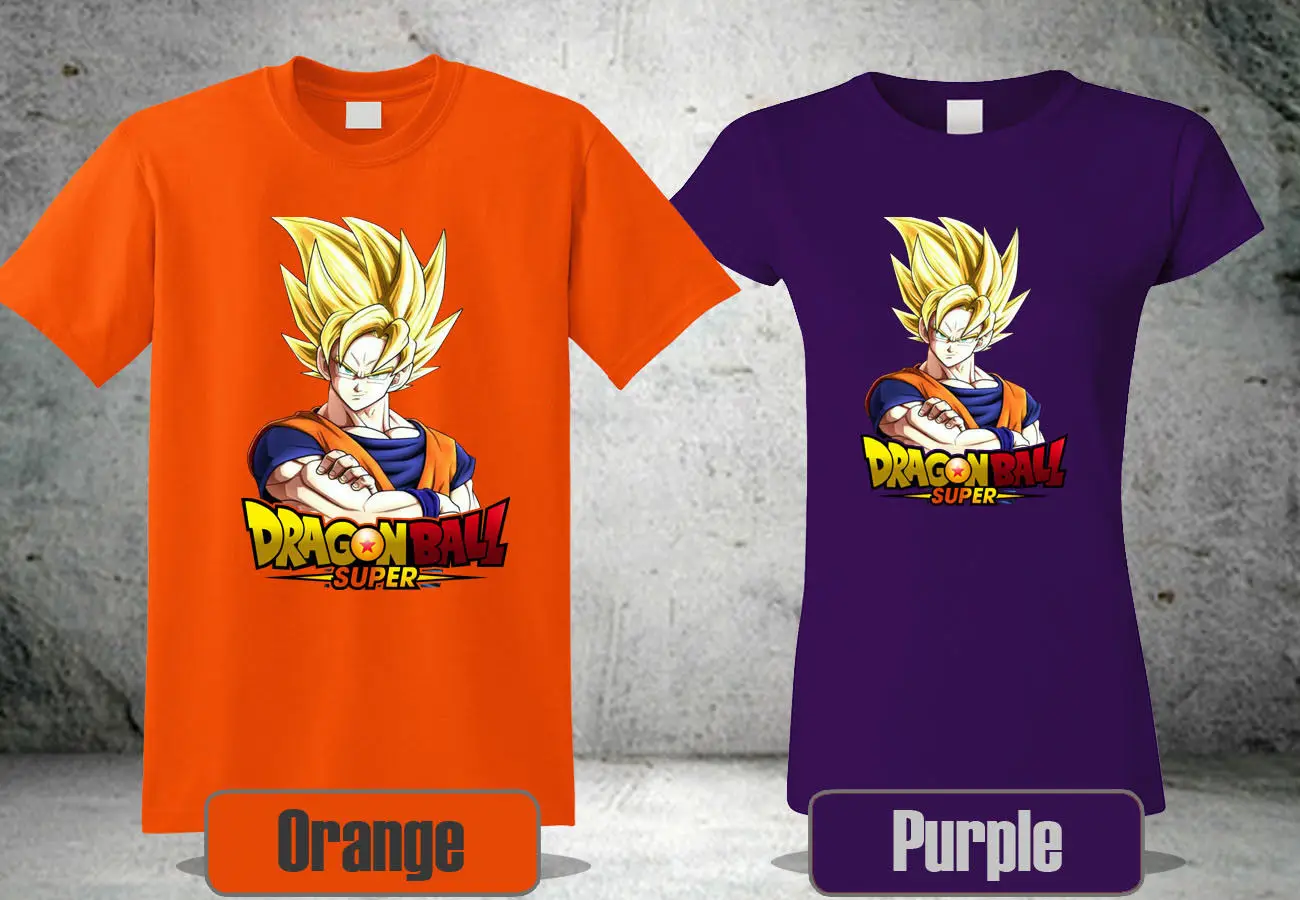 Футболка DRAGON BALL SUPER SAIYAN GOKU ENERGY 2 Бесплатная доставка футболки Harajuku топы Модные