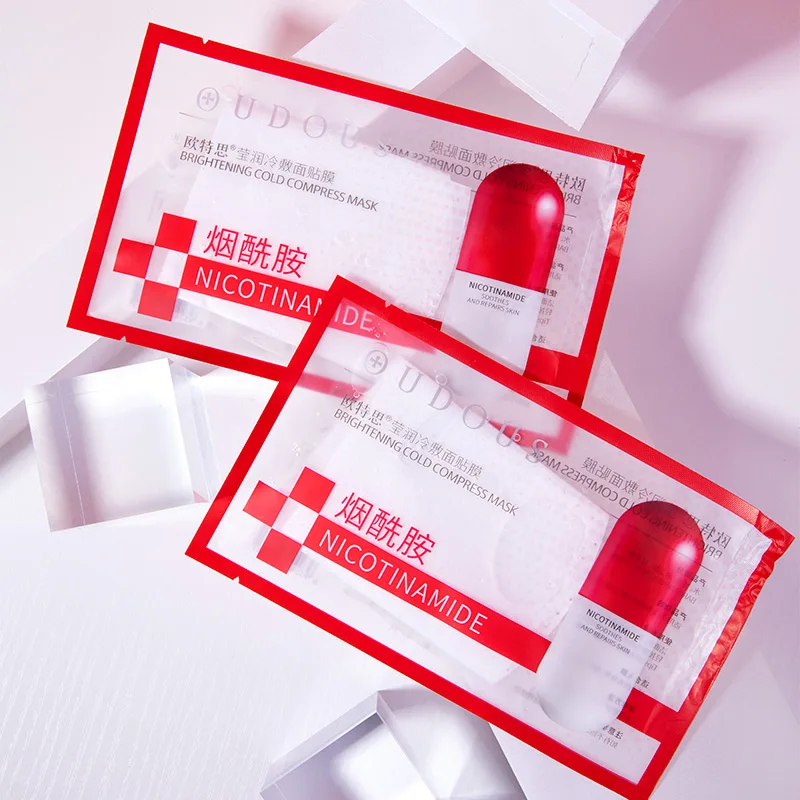 1 шт., отбеливающая маска для лица Nicotinamide, увлажняющая, Антивозрастная, с блокировкой воды, отбеливающая маска для лица, для сухой кожи, Успокаивающий уход