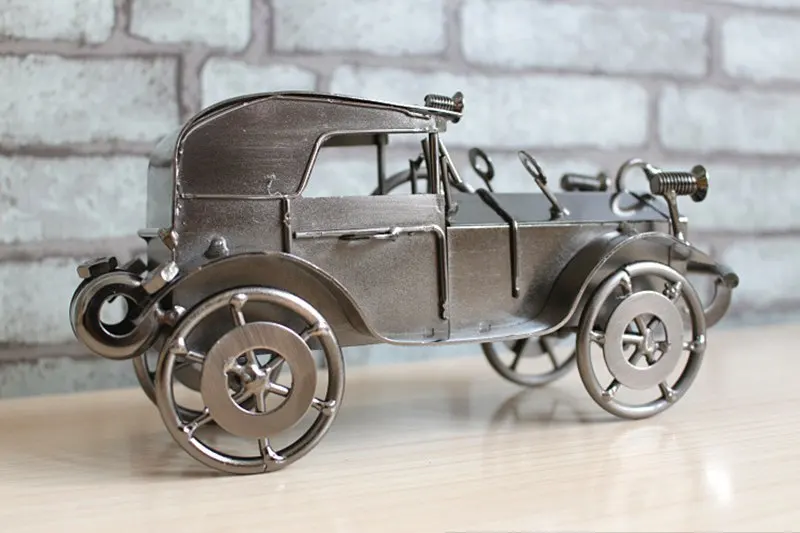 Винтажная Автомобильная металлическая скульптура классическое железное