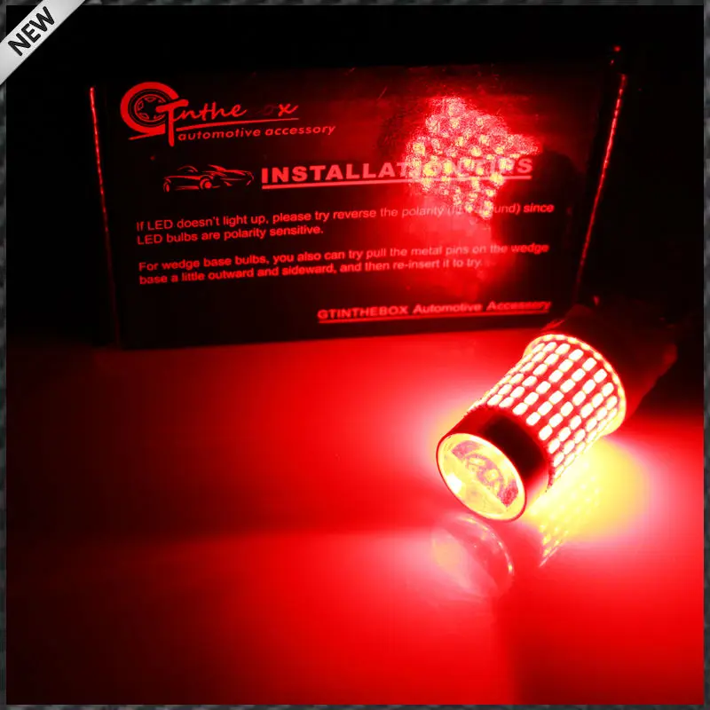 2pcs Brilliant Red 144-SMD-3014 High Power 9005 HB3 9145 H10 LED Bulbs For car Beam/Daytime Running Lights/Fog Lamps | Автомобили и