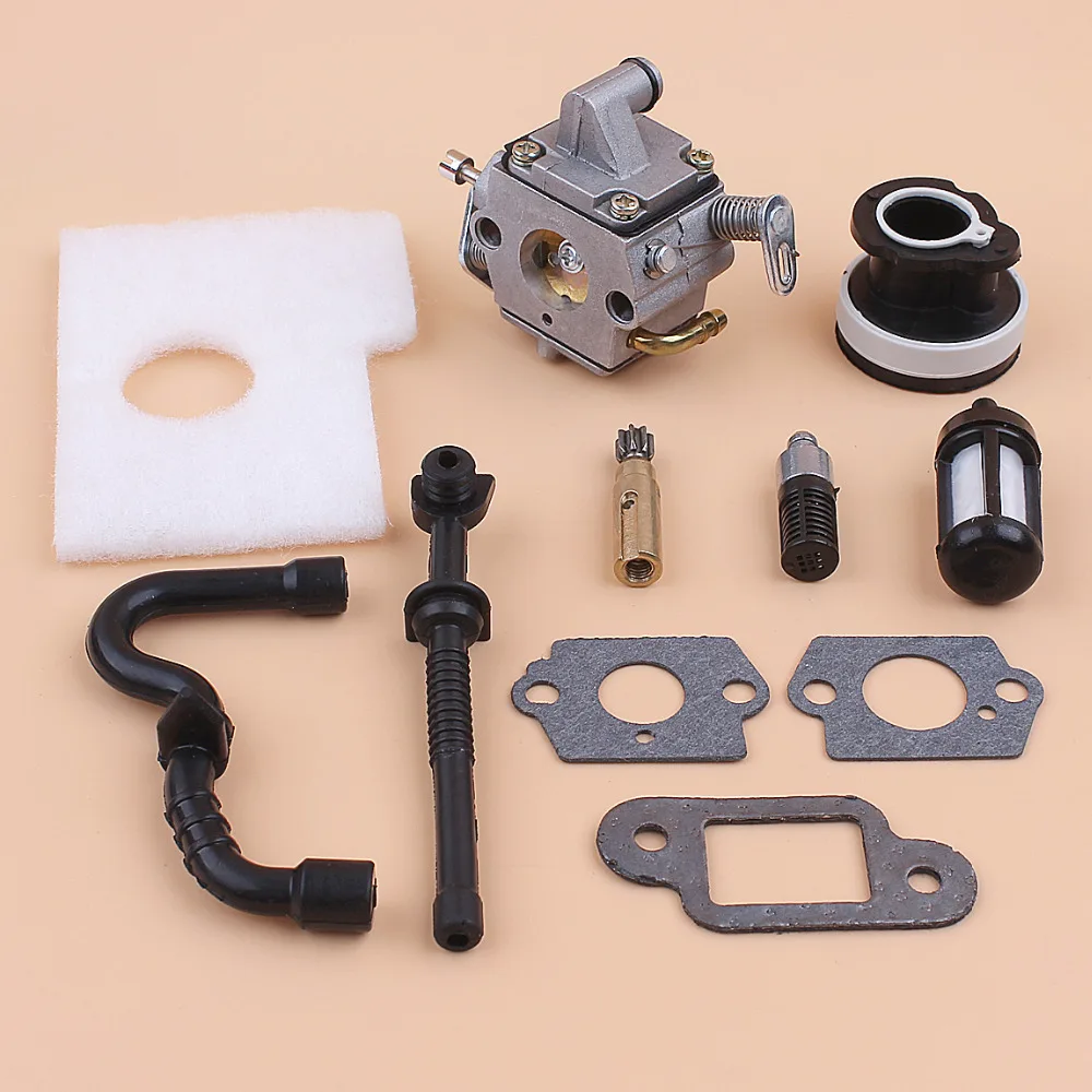 Карбюратор воздушный фильтр Впускной загрузки топливный шланг комплект для STIHL