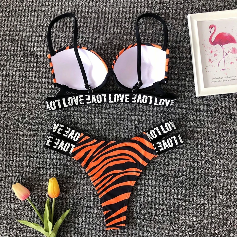 

Women Bikini Swimwear Female Swimsuit 2019 Leopard Brazilian Bikini Set Push Up Bathing Suit Summer Beach Wear Biquini swim suit