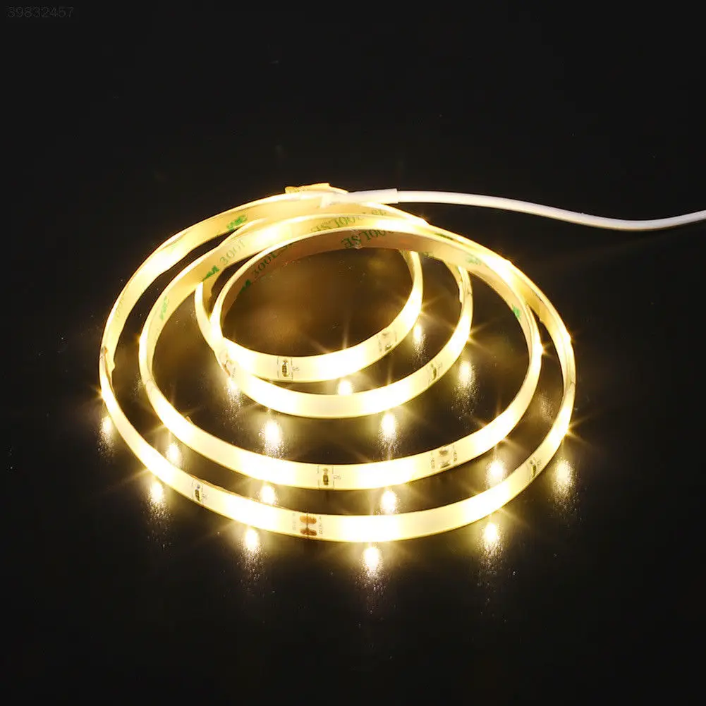 Pir Сенсор смысле под кроватью Led бусы Strip строка ночник гибкие лампы освещения