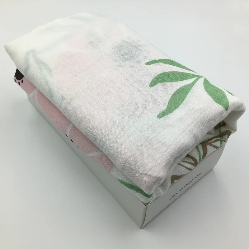 Независимый венок печати цветочный муслин одеяло детское постельное белье