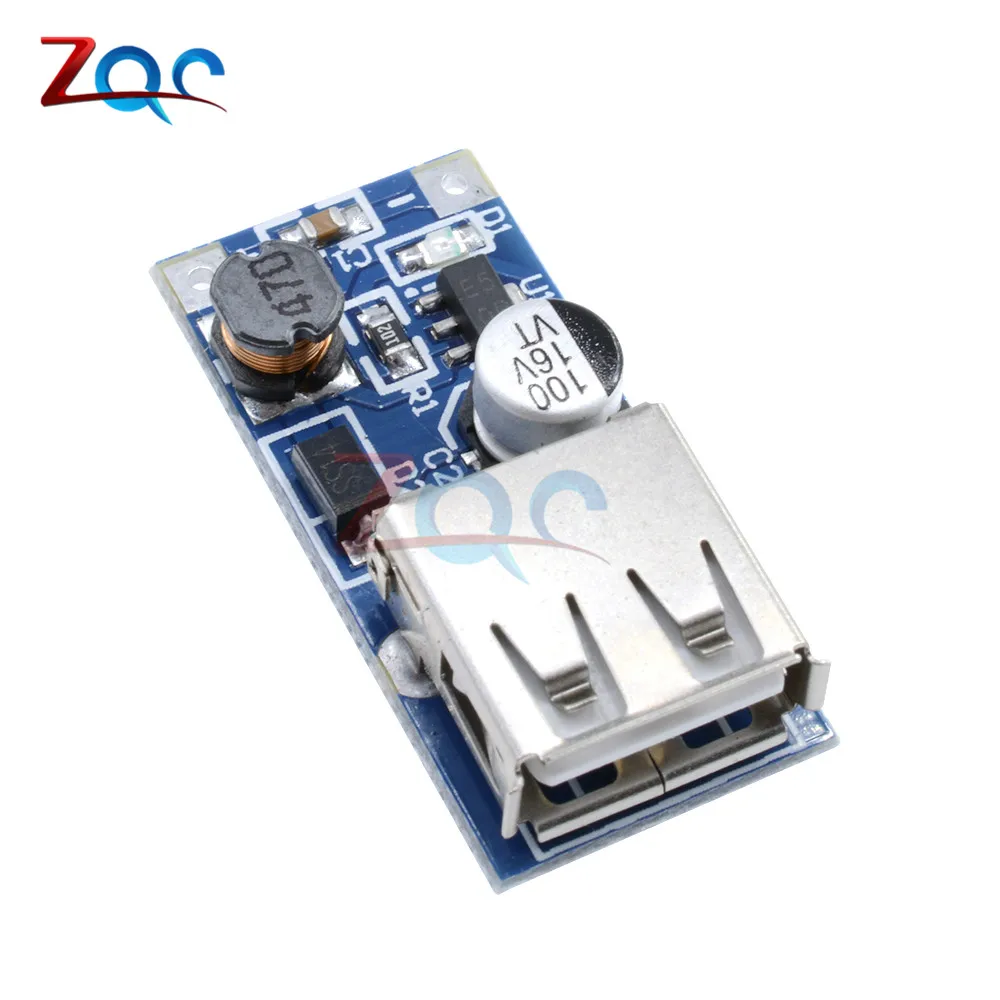 2 шт. DC-DC USB повышающий Мощность Boost модуль 0,9 V-5 V 5V 600mA PFM Управление мини мобильный усилитель сигнала