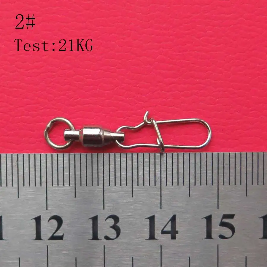 Size 2 Minfishing 25 шт./лот, крепкие шариковые Вертлюги с проданными кольцами, разъемное кольцо для рыбалки, Поворотный соединитель, Размер 0 1 2, рыболовные аксессуары - Цвет: Size 2