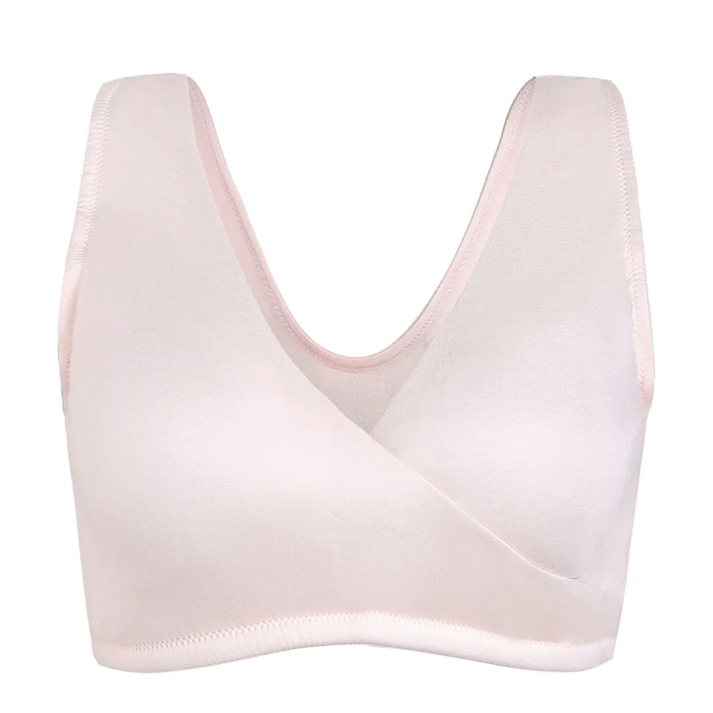 

Adjustable Bra Sexy Seamless Nursing Bra Women Lingerie Front Cross Cotton Bra Comfortable Push Up Bra Brassier Solid