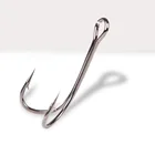 Рыболовный крючок с двойным крючком, приманка 30 #20 #10 #2 #4 #6 #, держатель для приманки на окуня, набор крючков для вязания мушек, рыболовный крючок с иглой для морской воды