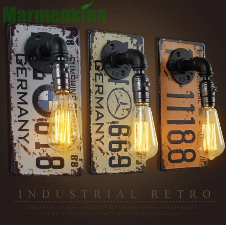 Креативный Железный настенный светильник в стиле индастриал лампа для бара